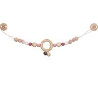 Chaîne Poussette Coeur Rose