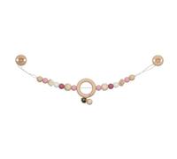 Chaîne Poussette Coeur Rose Rose