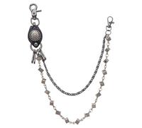 Chaîne Punk Jean classique punk sombre à dés et tête de mort avec chaîne la taille Portefeuille en Jean Gothique Hip Hop