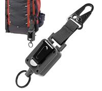Chaîne Rétractable Carabiner - Porte-insigne Et Reel Polyvalent | Accessoire Extension Clés, Outil Anti-perte Pour Voyage Et Maison, Porte-badge Pratique, Accessoire Sécurité Multifonction, Carabiner
