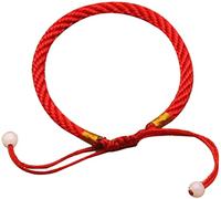 Chaîne rouge de Bracelets de destin Kabbale bonne chance Bracelets assortis simples pour amoureux femmes hommes famille Le bon et le mauvais