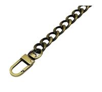 Chaine Sac A Main Chaîne de sac en acier, 9mm, sangle de remplacement détachable en métal for sac à main, poignée de ceinture lourde et solide Chaine Sac A Main Bandouliere(Brushed Bronze,40cm)