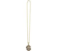 Chaîne signe dollar bling-bling | Or