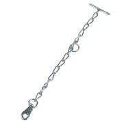 Chaîne simple avec mousqueton attaches Kerbl Argenté 66 cm/6 mm