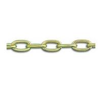 Chaîne soudée Forçat - Acier laitonné - Charge de travail indicative 24 kg - Ø 2 mm x 2,5 m G