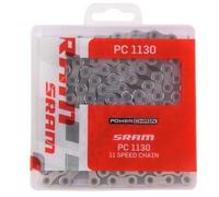 Sram Pc1130 Solid Pin Powerlock Road/mtb Chain Argenté 114 Links