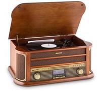 Chaîne stéréo Belle Epoque 1908 - Rétro platine disque DAB DAB+ Bluetooth Marron G