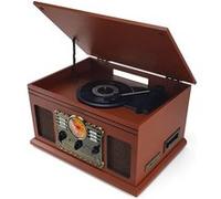 Chaine Stéréo Vintage Bois Ledwood - USB/BT/SD/FM/CD/Cassette/Vinyle 33-45 - 78 Tours