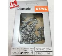 Chaîne STIHL 56 Maillons 1,1 - 1/4" P Pour Motosega MS 150 Avec Barrette 25 cm