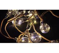 Chaîne Strend Pro Solar Bulb, 10x LED, forme d'ampoule, solaire, L-3,8 m