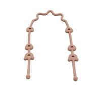 Chaîne Sucette Pour Bébé Avec Sangles Sécurité,Support En Silicone,Accessoire Poussette Chaise Haute,Sangle - Type Peach