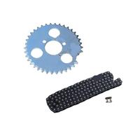 Chaîne T8F 47cc 49cc, 136 maillons et pignon 38 44 54 58 64 74 dents for Mini Atv 4 temps 2 pièces(T8F-38T-29mm)