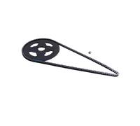 Chaîne T8F 47cc 49cc, 136 maillons et pignon 38, 44, 54, 64, 74 dents, compatible avec les moteurs 2 temps Dirt Pit Bike, ATV et Quad.(T8F-54T-54mm)