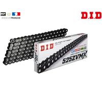Chaîne transmission Renforcé Noir D.I.D 520ZVM-X X-Ring 520 110 Maillons Moto