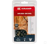 Chaîne tronçonneuse 3/8" 1,3 mm 55 DL semi chisel avec dents en titane Kramp