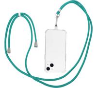 Chaîne Universelle Pour Téléphone Portable, Sangle Réglable Pour Téléphone Portable Patch Universel, Chaîne Téléphone Portable Compatible Étuis Standard Smartphones, Bleu Vert