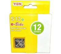 Chaine VAE 12V 136M Argent - YBN - Accessoire Vélo Electrique - Métal