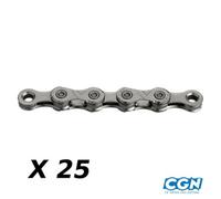CHAINE VELO 10V. KMC X10 GRIS 116M ATTACHE RAPIDE (X25) - 4715575882789