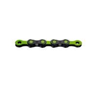 KMC Chaîne DLC 12 compatible route/VTT 126 maillons Noir/Vert