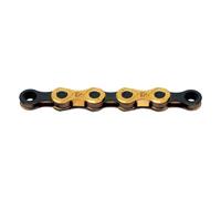 Chaine velo 12v. kmc x12 ti-n or/noir 126m attache rapide