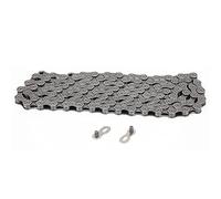 Chaîne Velo 9 Vitesses, Acier Durable, Reutilisable, Pour VTT et Route, Couleur Grise - Résistante à la Corrosion, Installation Rapide Sans Outils, Confort de Conduite Amélioré