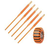 Chaînes à neige - 75 g - Attaches de câble antidérapantes réutilisables - Sangles de roue universelles réglables - Pour traîneau de voiture robuste - Sécurité pour conduite en hiver, boue, glace, SUV