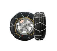 Chaînes à neige à fixation automatique, chaîne de pneu antidérapante portable réutilisable en acier à haute teneur en manganèse pour voiture de tourisme, camionnettes et SUV - Lot de 2 215/45 R20