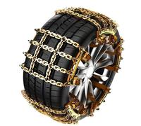 Chaînes à neige adaptées à tous les terrains Les chaînes antidérapantes en acier au manganèse épaissi conviennent aux voitures et aux SUV Conception antidérapante à ne Medium (for tires 215-235) 6pcs