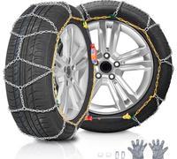 Chaînes à neige en acier allié au manganèse - Pneus de traction Chaînes à neige - 605/695 mm pour l'optimisation des véhicules - Sécurité neige de haute qualité