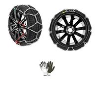 Chaines A Neige pour PNEUS 225/75-16 Jantes 16" (16108) Grouper 24.5 1 Paire DE CHAÎNES pour SUV, Vans, Camping-Car ET CHAÎNE Hors Route Compact Maille 16MM Ice LAMPA APPROUVÉ