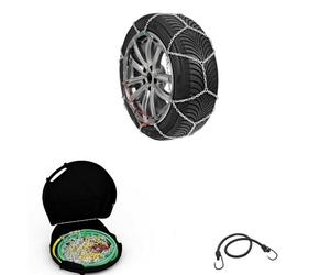 CHAÎNES À Neige pour PNEUS 245/45-20 Jantes 20" (16109) Grouper 25 1 Paire DE CHAÎNES en Maille COMPACTES DE 16 MM pour Tout-Terrain, VUS, Vans, CHAÎNE APPROUVÉE Camper Ice LAMPA