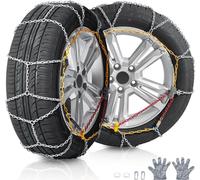 Chaînes à neige pour roues à neige de traction - 2 pièces - 68/61 cm - adaptées à l'usage universel - aide optimale pour les pneus d'hiver