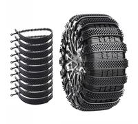 Chaînes à Neige pour Toyota Supra 2019-2025 Coupe 2-seater, Chaînes de Antidérapantes Chaînes de Pneus de Neige d'urgence pour Pneus 165-275mm,Black-10pcs
