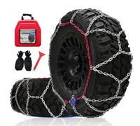 Chaînes à Neige Tout-Terrain, Serrage Automatique, Lot de 2 Unités de 12 mm, Montage Rapide en 1 Minute, Chaînes de Traction Universelles pour Voitures, Pick-Ups et SUV (HYR-B)
