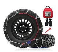 Chaînes à Neige Tout-Terrain, Serrage Automatique, Lot de 2 Unités de 12 mm, Montage Rapide en 1 Minute, Chaînes de Traction Universelles pour Voitures, Pick-Ups et SUV (HYR-A)
