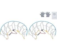 Chaînes à neige VEVOR, acier allié au manganèse longue durée, traction améliorée, -5 XMB 75