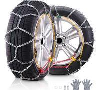 Chaînes à neige VEVOR Chaînes à pneus en acier allié au manganèse, Chaînes de traction d'urgence, 2 pcs. 675/730 mm Chaînes à neige universelles pour voitures Chaînes de traction d'urgence pour voitur