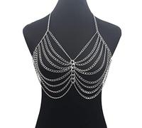 Chaînes de carrosserie Bra Sexy Metal Body Chain Collier Harness For Women Festival Accessoires Bikini Bikini Chaîne de bijoux Party