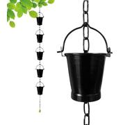 Chaînes de gouttière décorative pour jardin, décoration de jardin, chaîne de gouttière à suspendre, pour propriétaires, chalet, entrée, terrasse, aménagement paysager, protection -toit, balcon