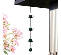 Chaînes De Gouttière - Fournitures De Drainage D'Eau De Style Coupe Et - Remplacement de Chaîne de Gouttière pour d'Eau,pour Allée Terrasse Balcon Aménagement Paysager Porche Patio Pelouse Chemin