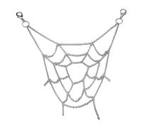Chaînes De Jeans - Accessoire De Pantalon Punk Gothique, Chane En Métal Toile D'araignée | Chaîne De Taille Décorative Avec, Chaîne De Sac À La Mode Pour Tenue D'Halloween, Style Alternati