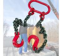 Chaînes de levage robustes de 30 tonnes, 2 pieds et 2 voies, sangles industrielles pour la construction, l'exploitation minière, la sécurité des ports, durable et fiable