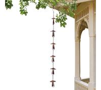 Chaînes de pluie champignon | Bec de de rechange en métal | Chaînes de pluie pour gouttières | Pour maison, jardin, porche, cour, patio