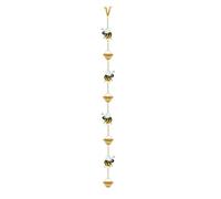 Chaînes de pluie conçues pour une utilisation à l'extérieur - Collecteur d'eau avec motif d'abeille | Chaîne De Pluie Motif Abeille | Pour Utilisation En Terrasse Balcon Porche Patio Cour Jardin Et Po