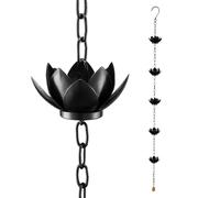 Chaînes de Pluie pour Gouttières | Décoratif Classeur D'eau De Jardin - Chaîne pour Gouttière Décorative, pour Propriétaires de Maison Extérieur Entrée Cottage Patio Paysage Protection Fondament