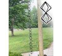 Chaînes de pluie pour gouttières - Inverseur d'eau pour tuyaux de descente de toit, 5 m de long, design durable pour une gestion efficace du débit d'eau