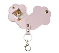 Chaînes de rangement de cheveux de chat - 4.96x2.2x0,2 pouces collectionneuse commémorative pour animaux de compagnie avec organisateur en forme de patte en cuir PU pour école de voyage dans les kaves