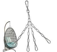 Chaînes de sac lourd de boxe - Chaîne de suspension en acier inoxydable - Cintres suspendus pour sac de frappe, chaînes métalliques avec crochets, supporte 69,9 kg de balançoire de gym pour la maison