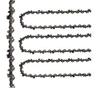 Chaînes de Tronçonneuse, 3PCS Chaîne Tronçonneuse 12"", 45 Liens D'entraînement, Guide-Chaîne Huilepas de la Chaîne 3/8""