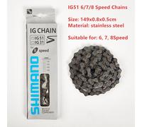 Chaînes De Vélo 6/7/8 Vitesses Ig51, 116 Maillons Hg53 9 S 112 Maillons